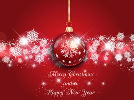 Christmas and New Year background vector