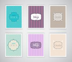 Retro design templates vector