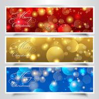 Christmas headers vector