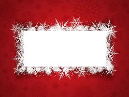 Christmas snowflake background vector