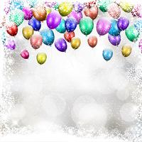 Christmas balloon background  vector