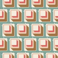 Retro seamless tile pattern background vector