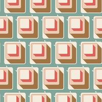 Retro seamless tile pattern background vector