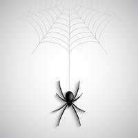 Halloween spider background vector