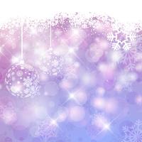 Christmas bauble background vector