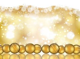 Christmas bauble background vector