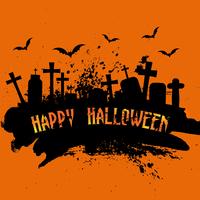 Grunge Halloween background vector