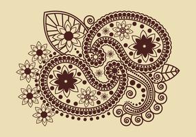 Indian Henna Art Vector