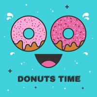 Donuts Time Vector