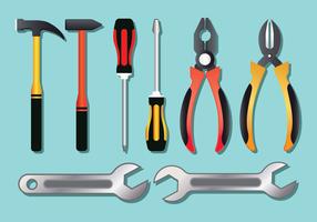 Realistic tools set vector