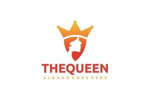 Queen Girl Logo vector