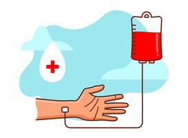 Blood Drive Illustration vector