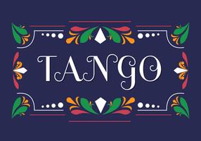 Tango en Fileteado Vector