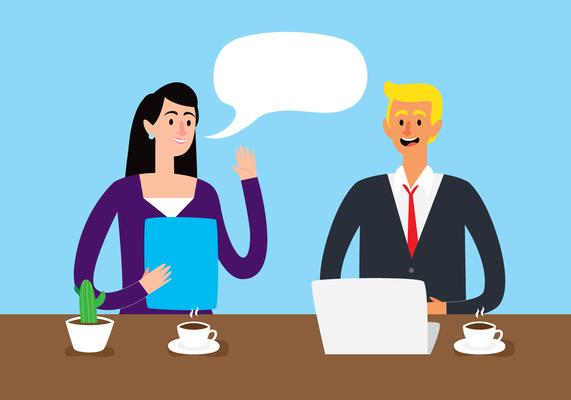Workers Talking Job