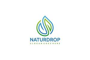 Natural Drop Logo vector