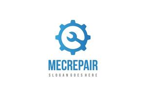 Logotipo de reparación de mecánico vector