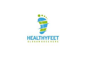 Logotipo de pies sanos vector