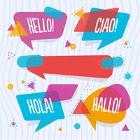 Speech Bubble Labels and Banners vector