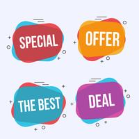 Special offer labels and banners vector