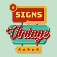 Ilustración de Vector de signo vintage