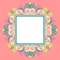 Square Border Modern Victorian Vector