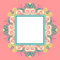 Square Border Modern Victorian Vector