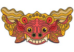 Barong Bali Mask vector