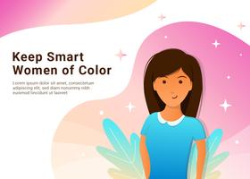 Women of Color Illustration vector