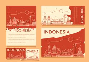 vector de plantilla de construcción de orgullo de indonesia