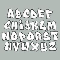 Street Graffiti Alphabet vector