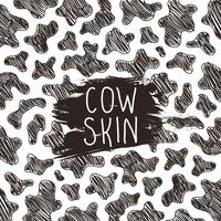 Sketch Cow Skin Pattern vector