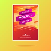 Abstract Poster Mockup Vector