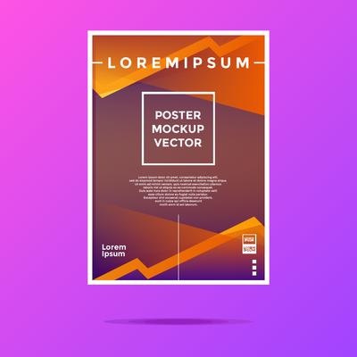 Customizable Poster Mockup Vector