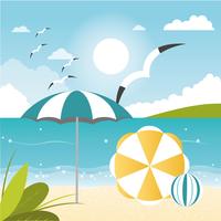 Vector Beautiful Summer Illustration