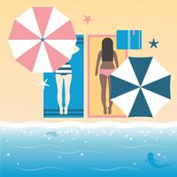 Vector Beautiful Summer Illustration