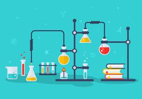Chemistry Lab Vector Illustration