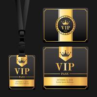 VIP Pass Card Vector