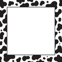 Cow Print Background Template vector