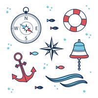 Nautical Elements Vector Set