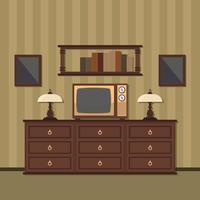 Retro TV Set Vector