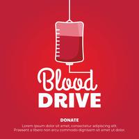 Blood Drive Poster vector