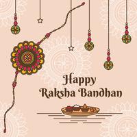 feliz raksha bandhan vector