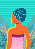 Ilustración de mujeres de color vector