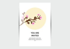 Sakura Flower Card Template