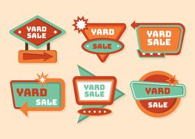 Yard Sale Sign Vector