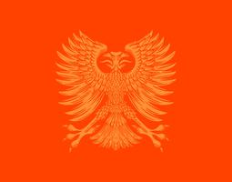 phoenix bird coat of arms vector