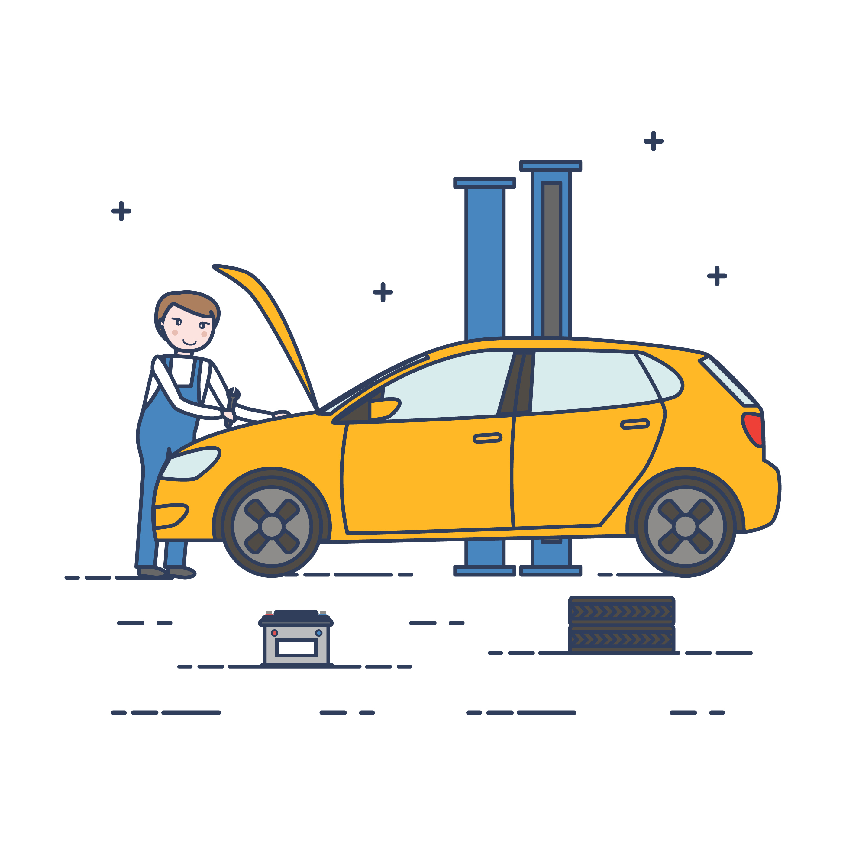 car mechanic design