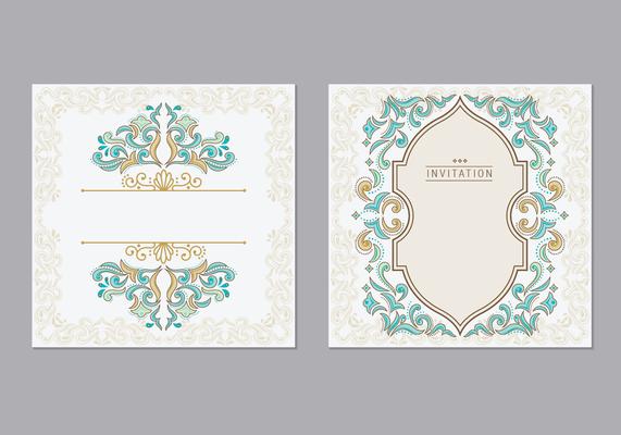 Greeting Card or Invitation Islamic Style