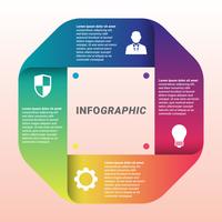 Vector de diseño de infografía y plantilla de iconos de Marketing