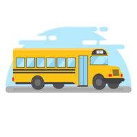 Ilustración de Vector de autobús escolar